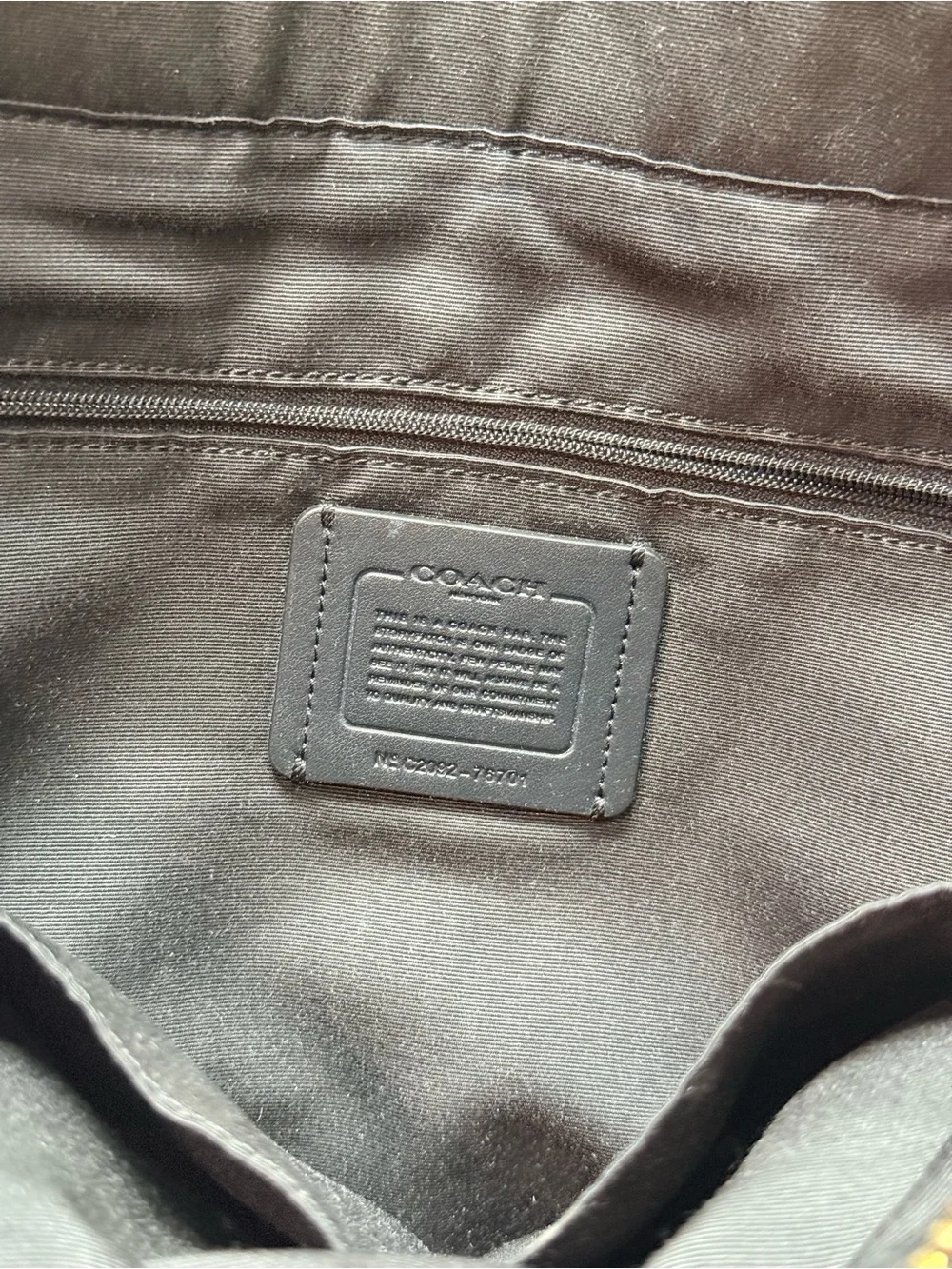 Coach Black Pebbled Leather Shoulder Bag Tote Purse